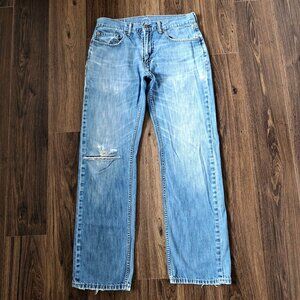 💙 Levi's 559 Distressed Straight Leg Denim Jeans Size 30 Western Cowgirl Vintag